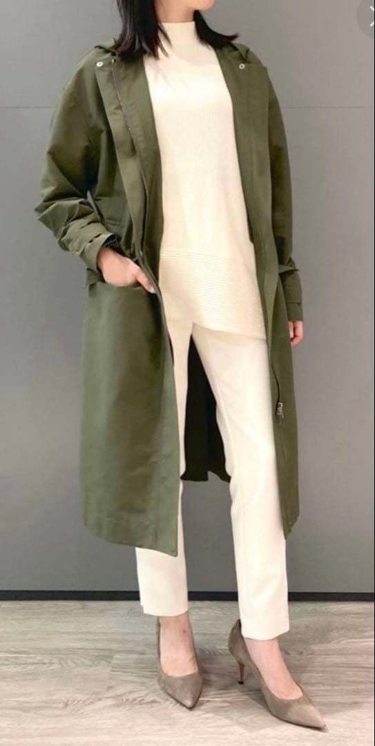 theory luxe ウォッシャブル　ミリタリーコート　モッズコート
