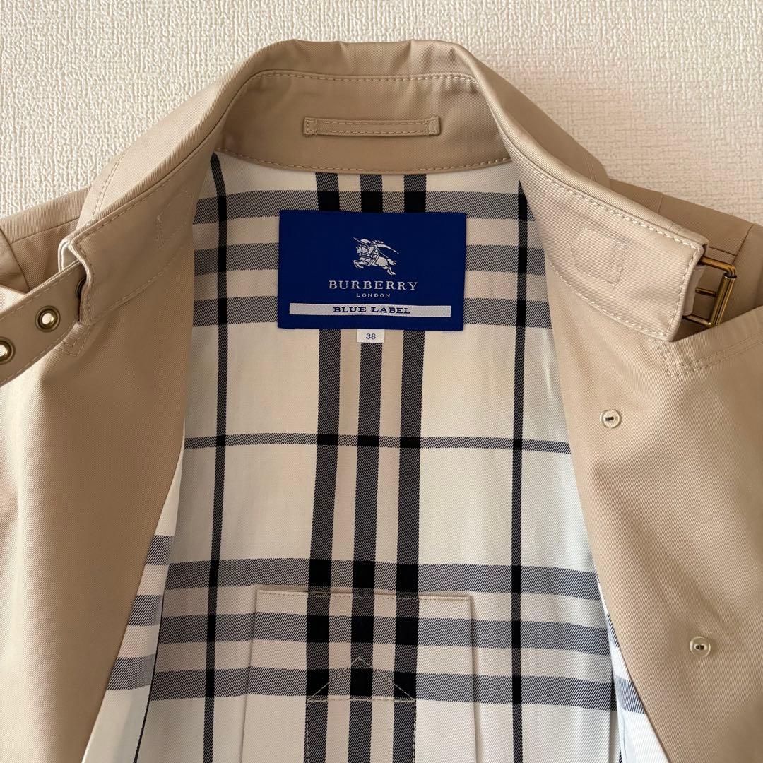 BURBERRY ブルーレーベル トレンチコート ベージュ　38 ベルトあり