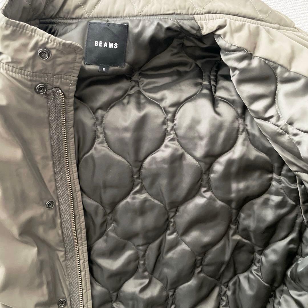 BEAMS / デタッチャブルフード 中綿モッズコート オリーブグリーン