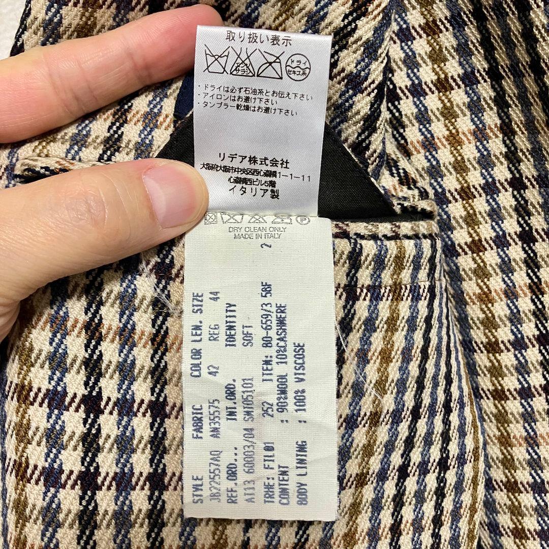週末限定価格 LARDINI×LORO PIANA ガンクラブチェックジャケット