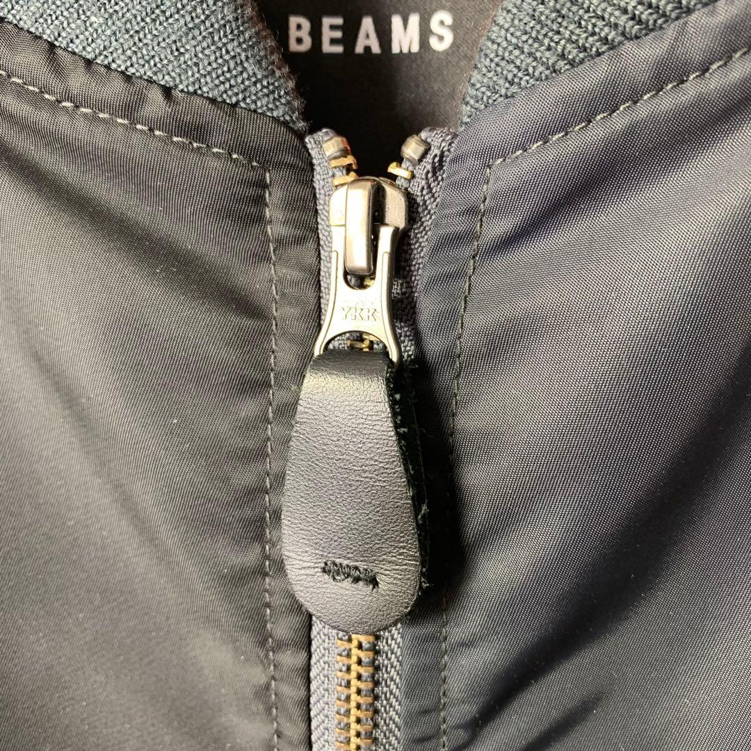 美品 BEAMS crazy ma-1 flight jacket 牛革 黒