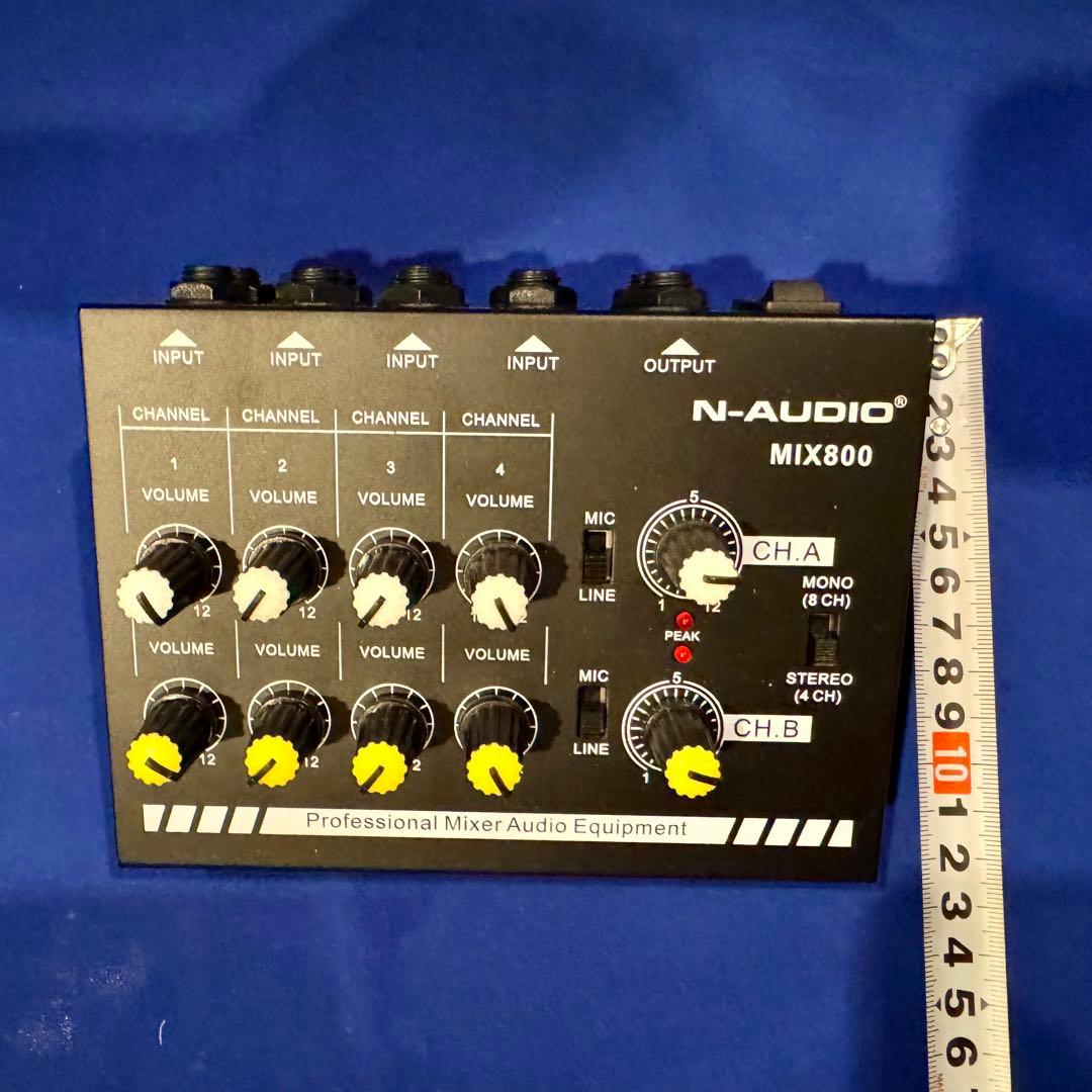 Toolmsc mix800 8CHANNEL LINE MIXER 電池駆動