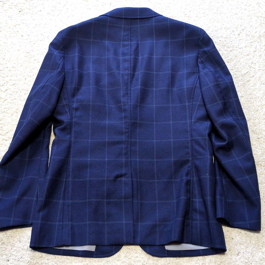 3-40【美品】メンズビギ　アンコンジャケット　チェック柄