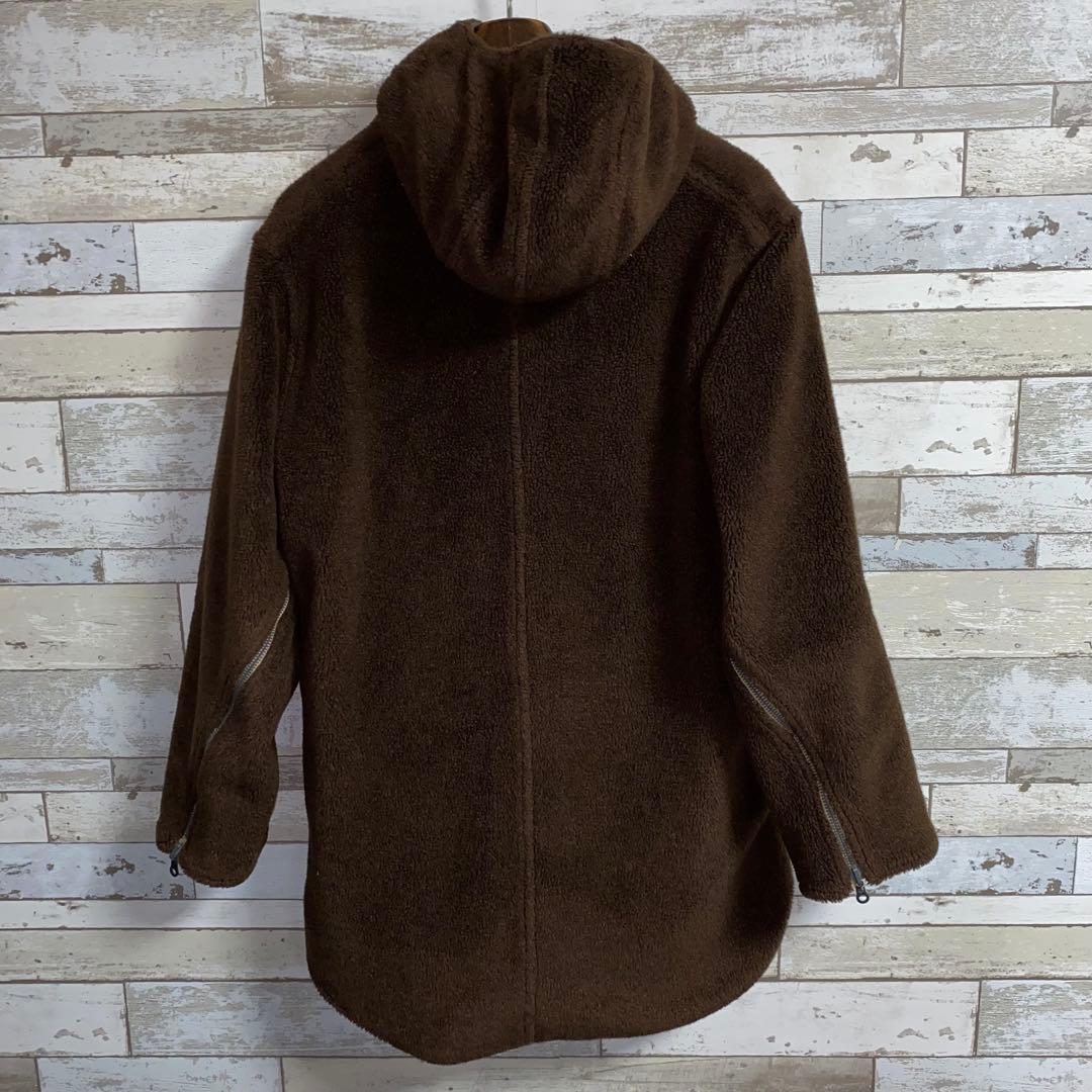 GRIFFIN リバーシブル ヘリンボーンボアコート sizeS ITALY製