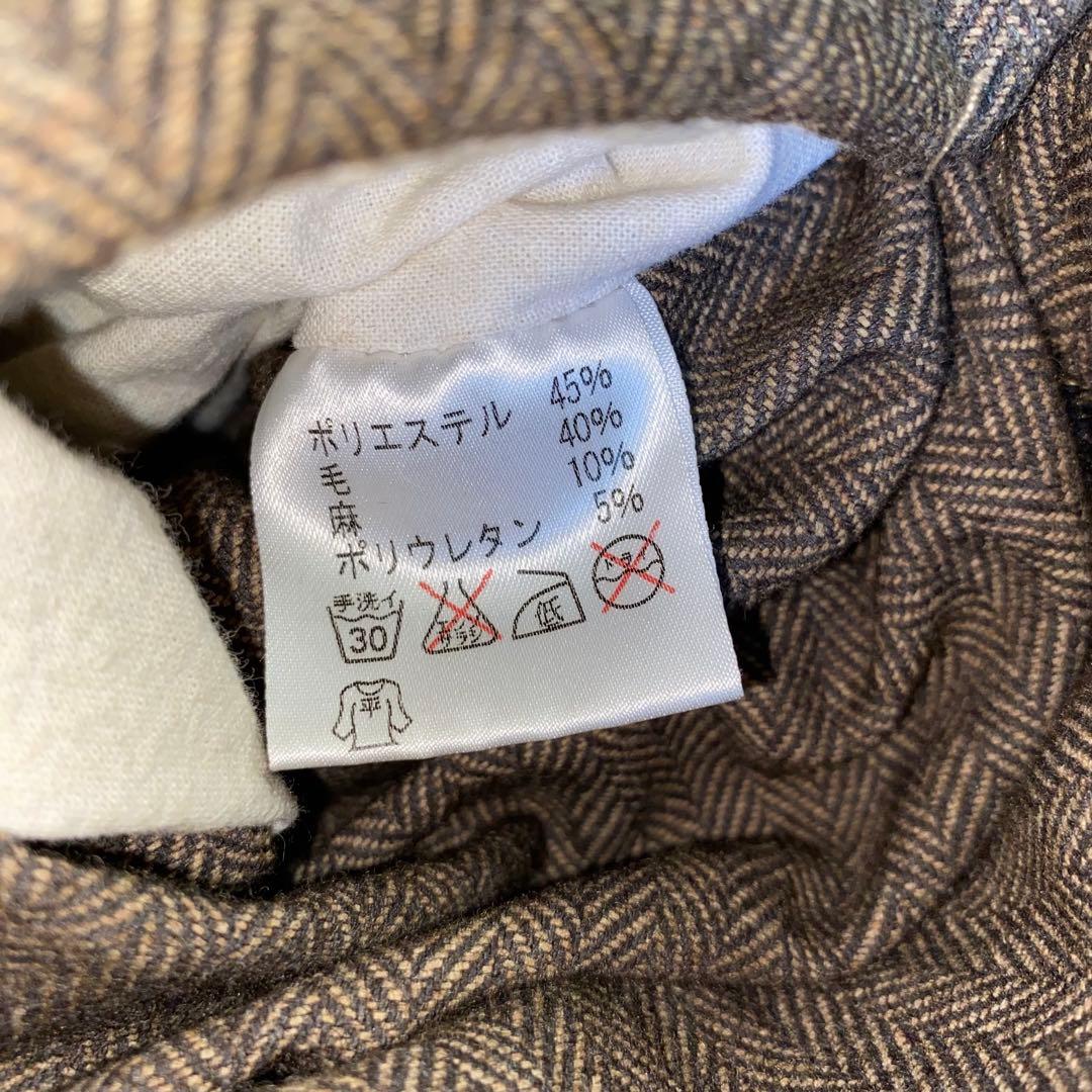 GRIFFIN リバーシブル ヘリンボーンボアコート sizeS ITALY製