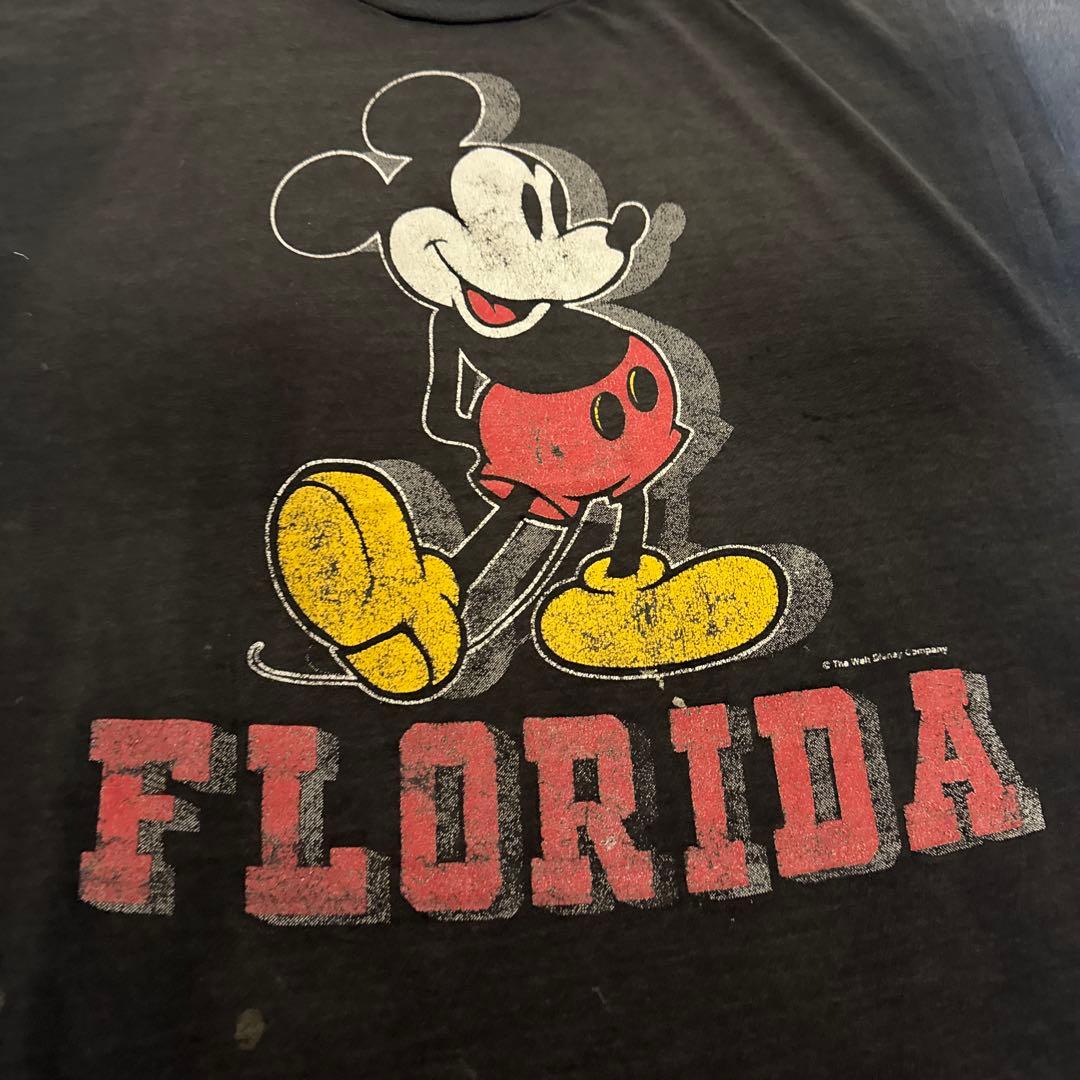 80’s MICKEY ミッキーマウス ビンテージTシャツ　フェード