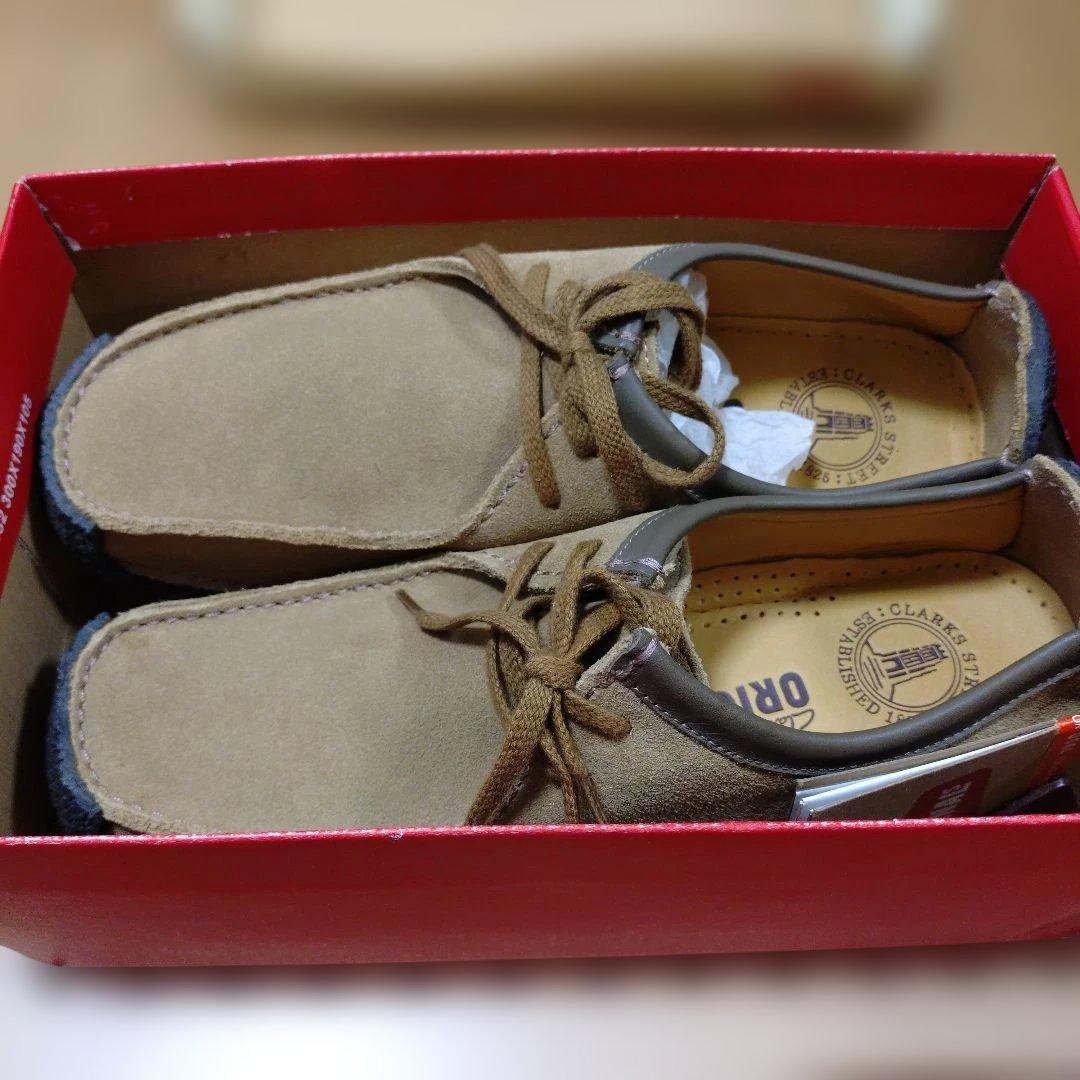 クラークス ナタリー ベージュ スエード CLARKS NATALIE UK8