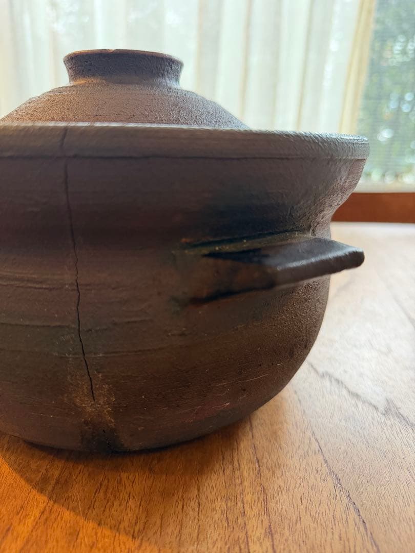二階堂明弘 土鍋　金継ぎ修復必要 陶芸作家