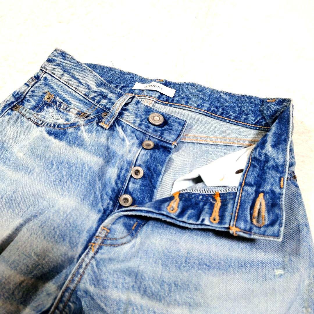 MIDRISE BAGGY 2024年 クラッシュ加工 マウジー W23 日本製