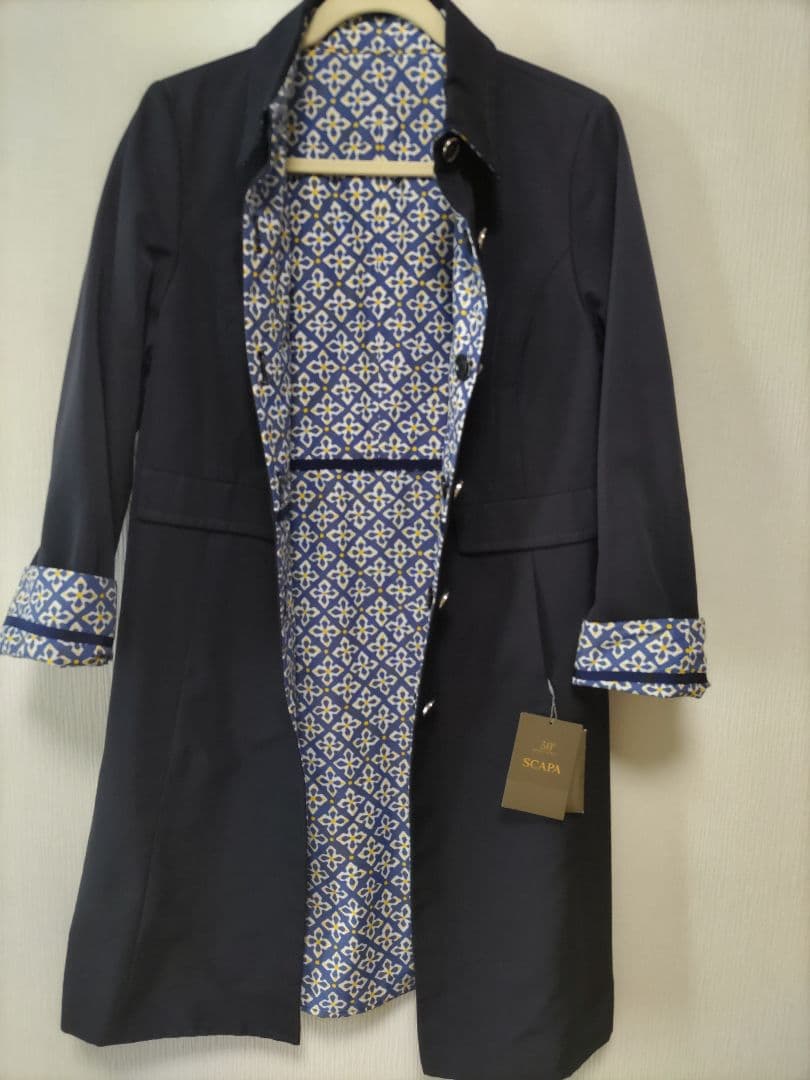 SCAPA 紺 コート サイズ42