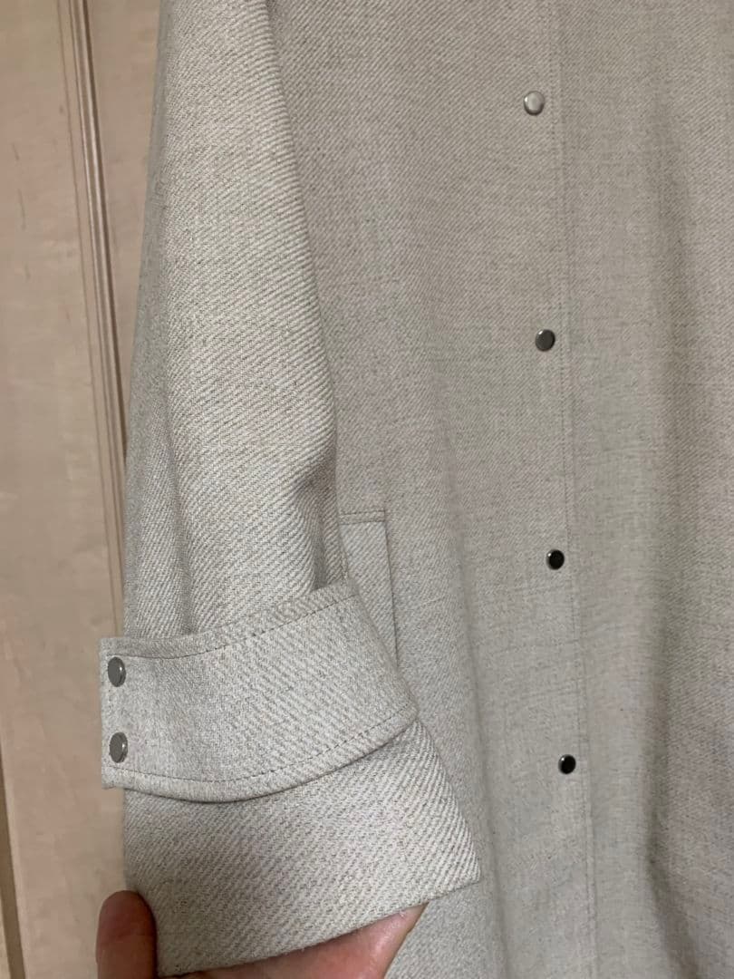 美品 UNITED ARROWS フェイクリネンノーカラーコート49,500円