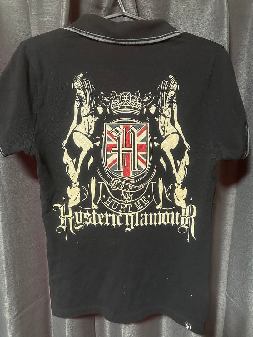 HYSTERIC GLAMOUR ブラックポロシャツ