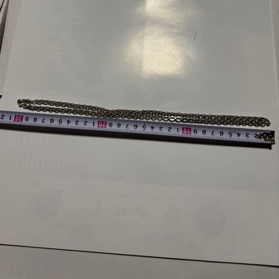 ペーパーチェーン60cm シルバー925