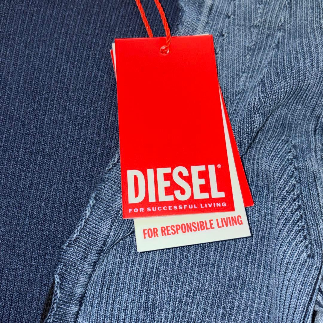 【定価9.3万/新品タグ付】DIESEL M-ACERATA ニットカーディガン