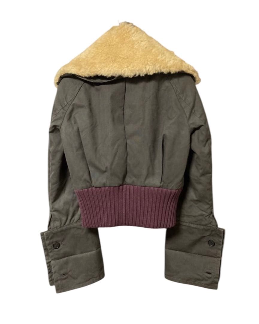 ジャケット・アウター 2000s DSQUARED2 fur neck flight jacket