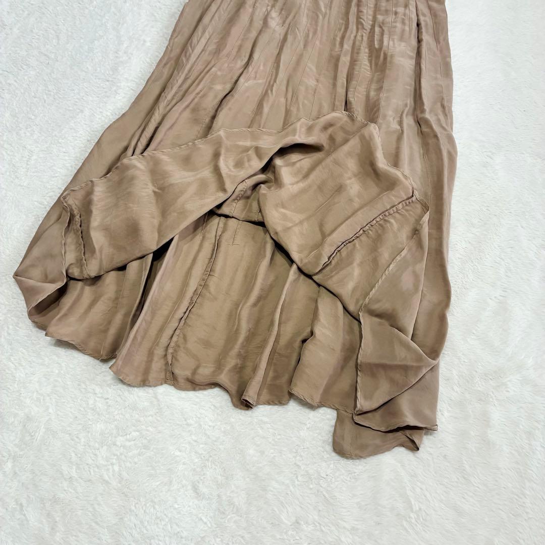 Deuxieme Classe マキシ丈 ギャザースカート シルク混 未使用品
