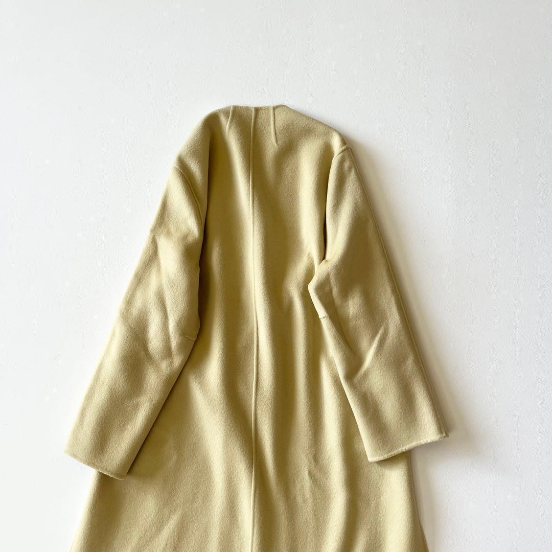 ▼5.7万✨極美品✨プラージュ✨ハミルトン ノーカラーコート ダブルフェイス