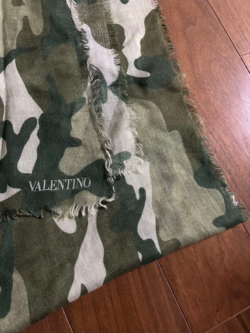 VALENTINO 迷彩柄 大判ストール